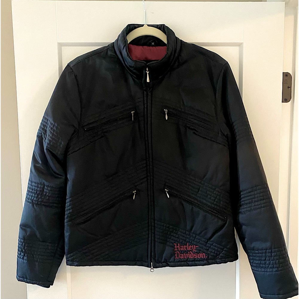 Harley Davidson Embroidered Moto Jacket